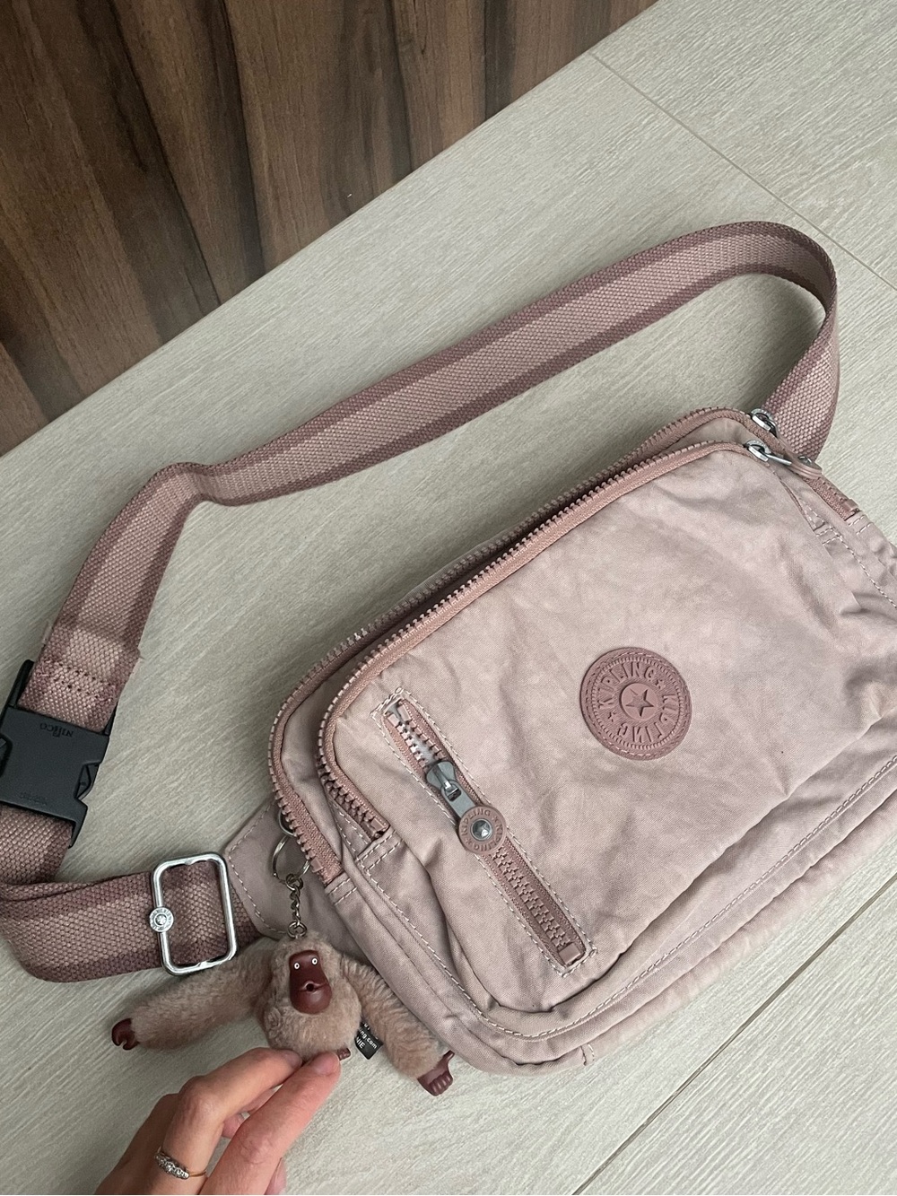 Kipling a baby Rosy Pink Crossbody Bag